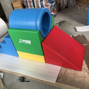Drilling hole slide combination soft play for kids
