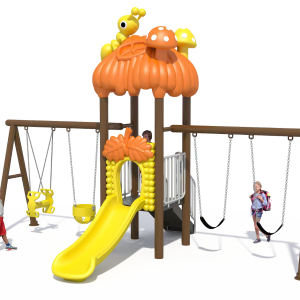 New design slide with swing outdoor playground for kids